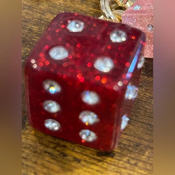 Key Chain / Bag Charm Inspired Dice NWOT - Picture 3 of 5